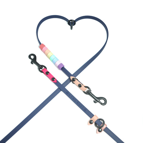 Rainbow Skinny Cruiser Multi-way Leash