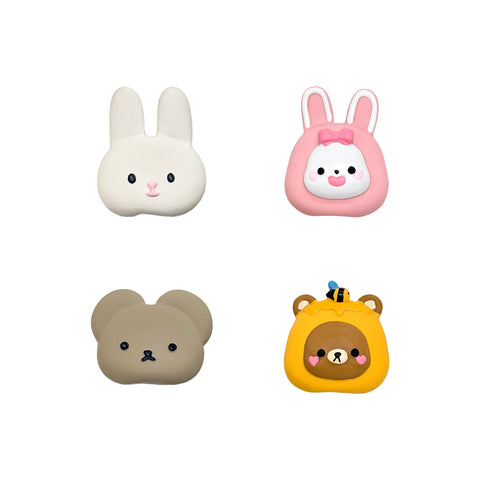 Rabbit & Bear Family Latex Toy Squeaky
